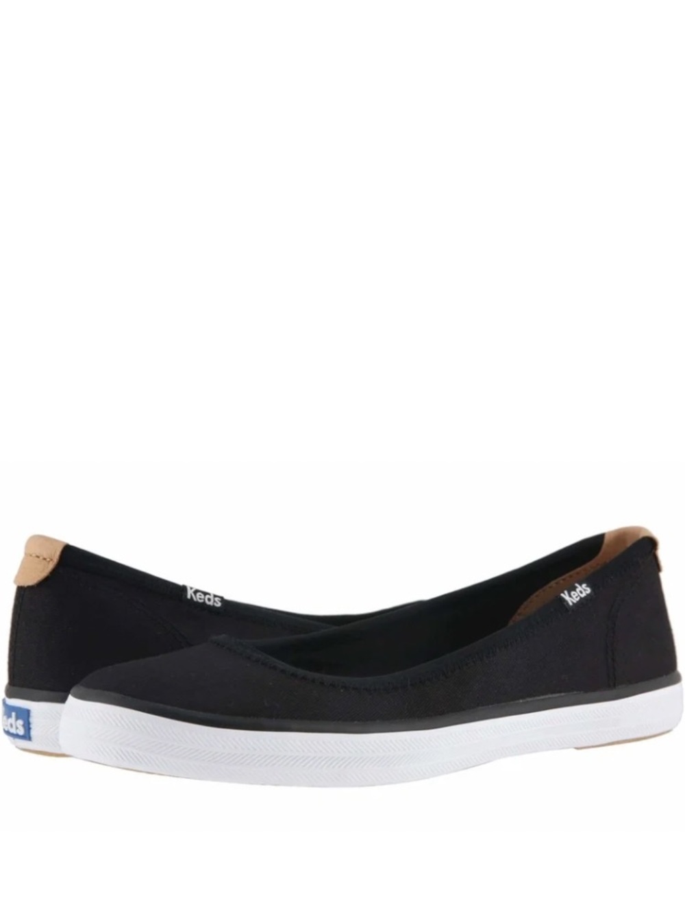 NIB Keds Bryn Twill Black Dream Foam Sneaker Ballet Flats Boat Shoes